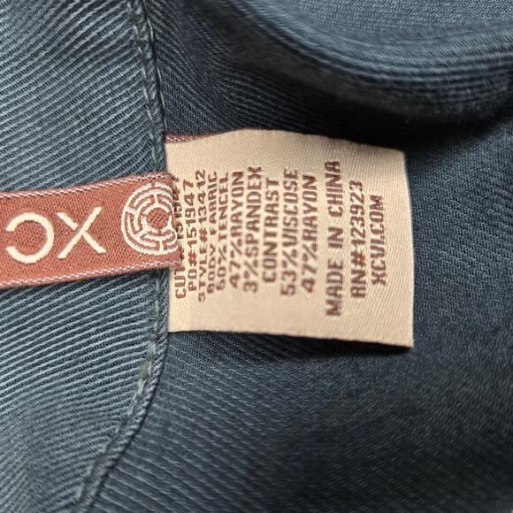 XCVI Women Utility Safari Jacket Small Teal Cinched Gorpcore Granola Girl Hiking - Picture 7 of 10